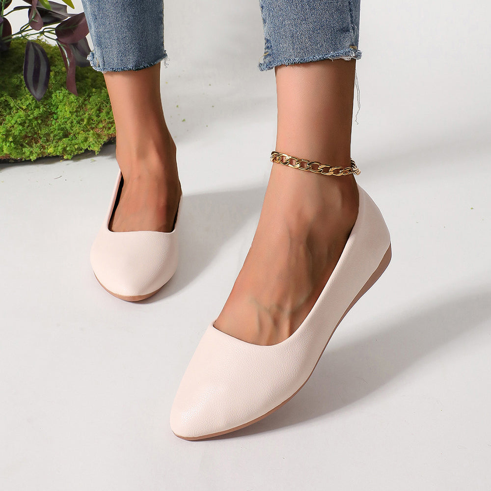 Plus sizeexport cross-border flats women's  spring new arrivalflats lazy one-leg slip-on beanie shoes casual women's flats