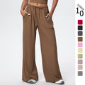 New arrival cross-border brushed pants drape drawstring pants loosecasual pants women's sports fitness elastic loose pants women