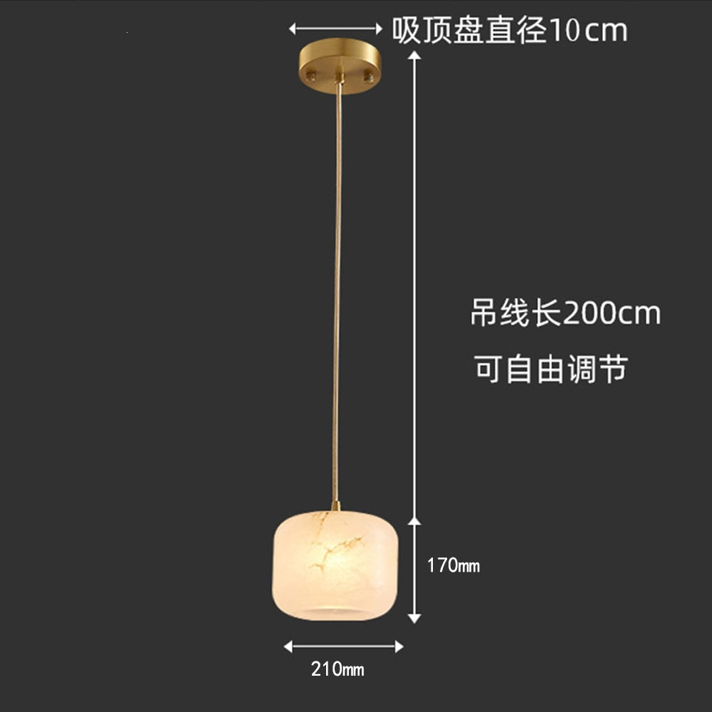 Source factory cross-border wholesale hot style natural accessible luxury spanish marble chandelier bedroom bedside decoration small chandelier