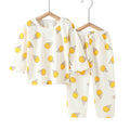 Baby underwear set summer thin pure cotton unisex baby mesh air conditioning suit pajamas infant round neck set