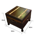 [square table with real drawers] 60x60x45cm