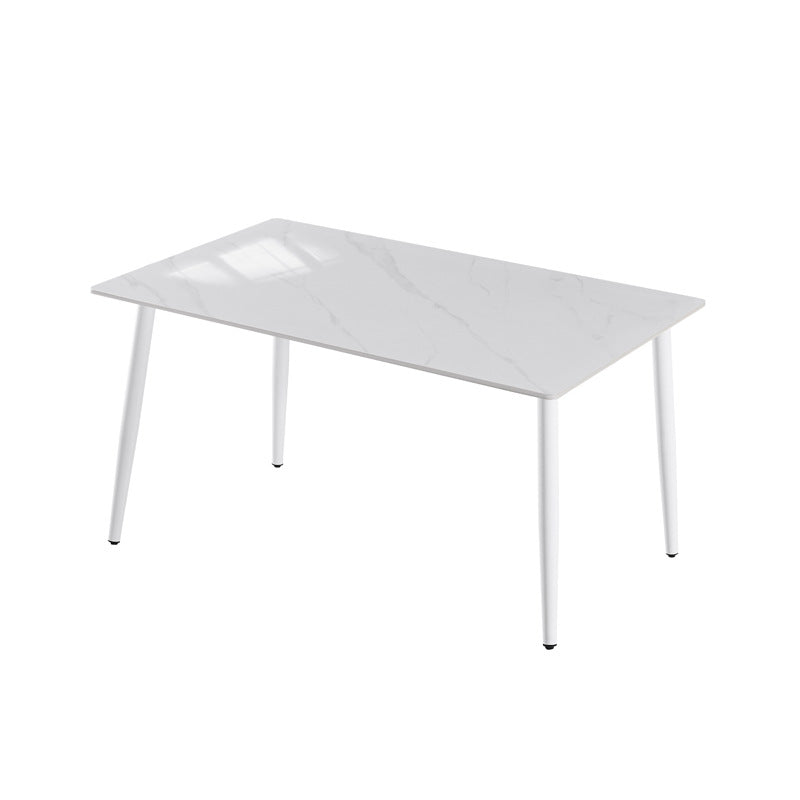 Rock slab dining table combination modern casual italian for home dining table small apartment rectangular simple dining table