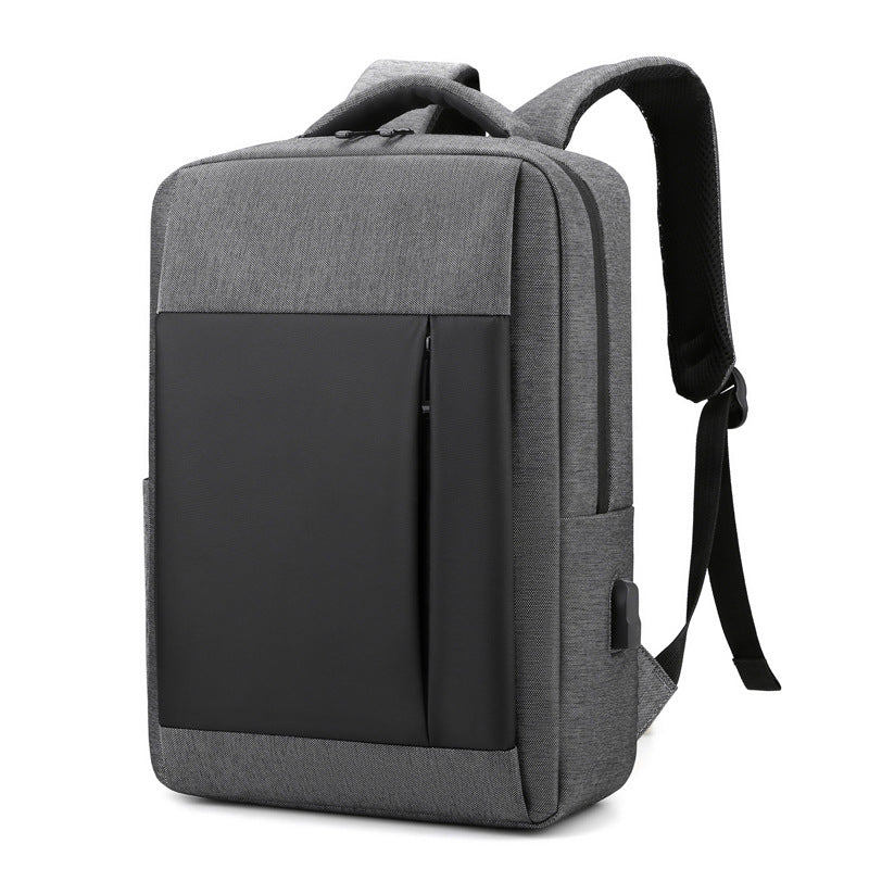 New business trip leisure large capacity computer bag men and women backpack USB temperament commuting can print logo