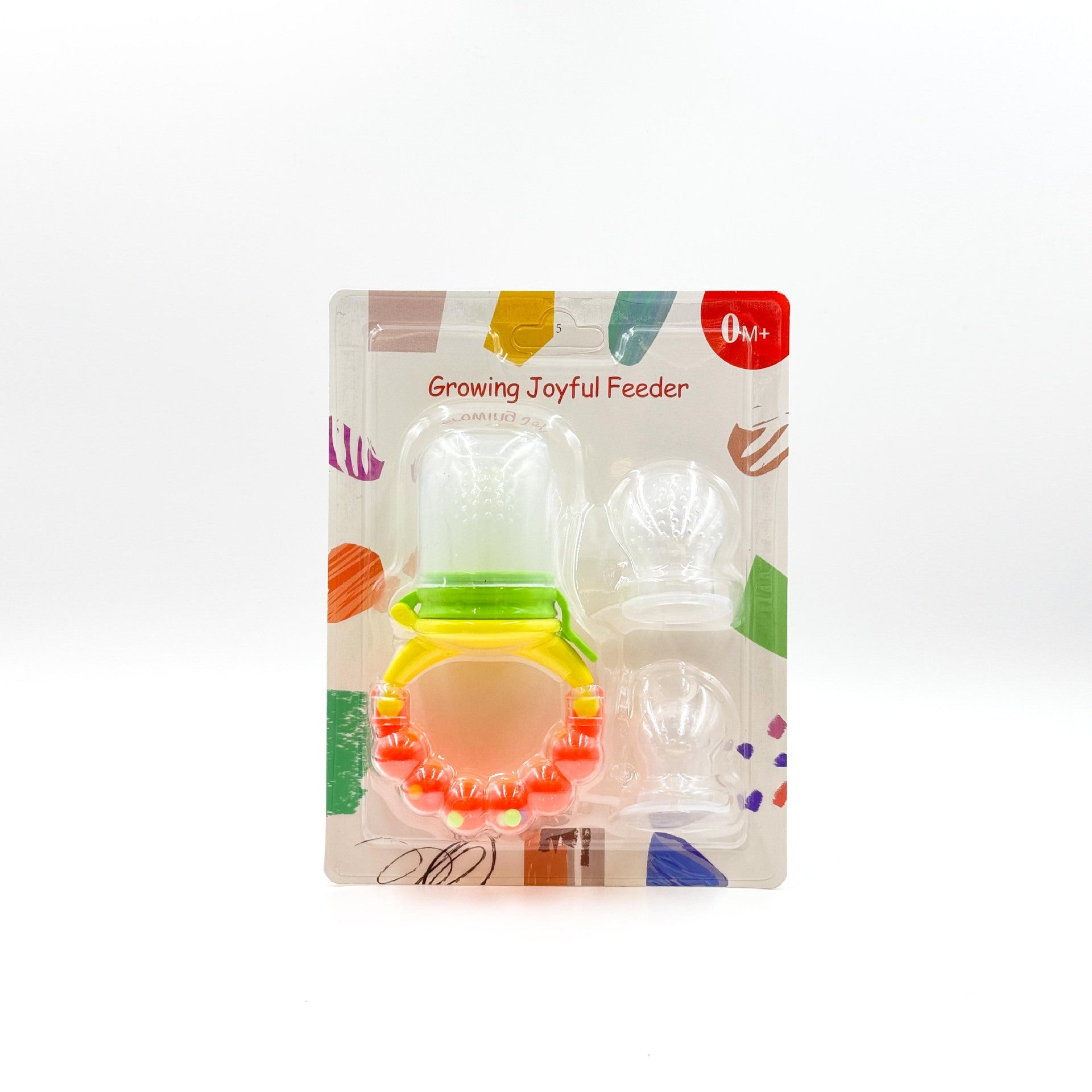 English card pack, baby bell fruit and vegetable music, large, medium and small mesh bag set, fruit complementary food bite music, silicone mesh