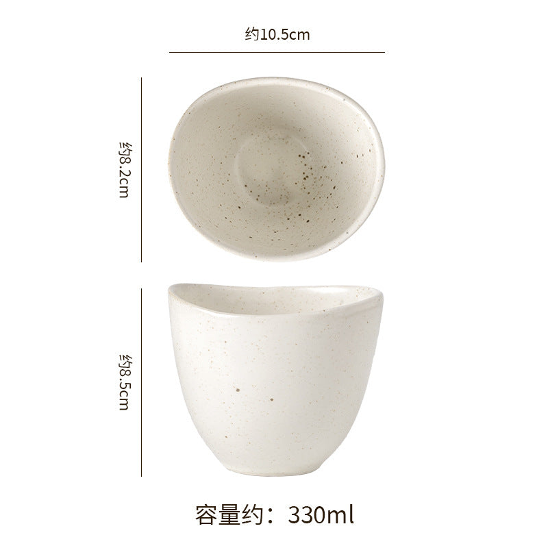 Vintage irregular high-end bowls, plates, and dishes - restaurant, hotel, and home tableware - unique dinnerware for serving dishes, desserts, rice bowls, and plating