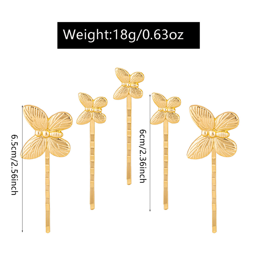 Wholesale alloy butterfly hair accessories: new cross-border fashion jewelry for brides and bridesmaids - high-end hair clips and barrettes