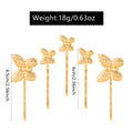 Wholesale alloy butterfly hair accessories: new cross-border fashion jewelry for brides and bridesmaids - high-end hair clips and barrettes