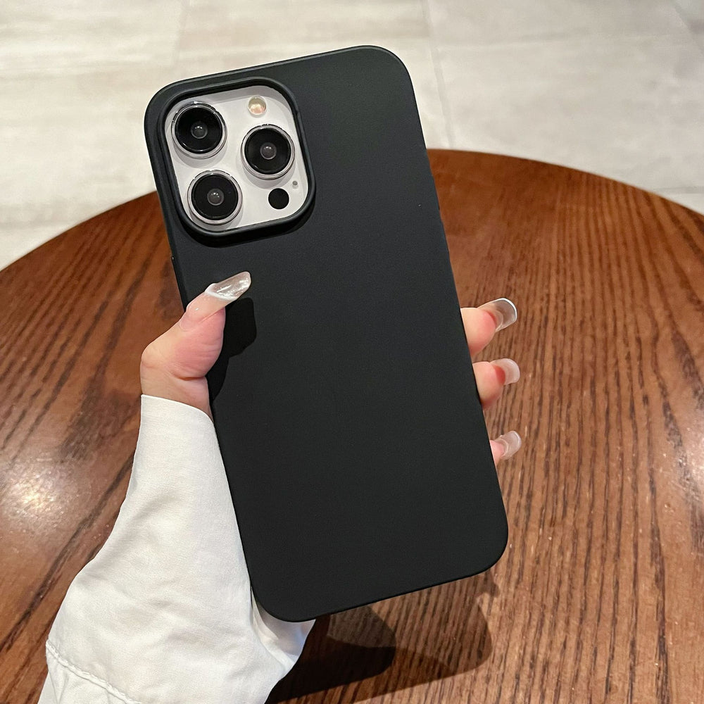 Matte frosted large hole candy color phone case for apple 16 pro, iphone 13 anti-drop tpu full coverage 15 protective case