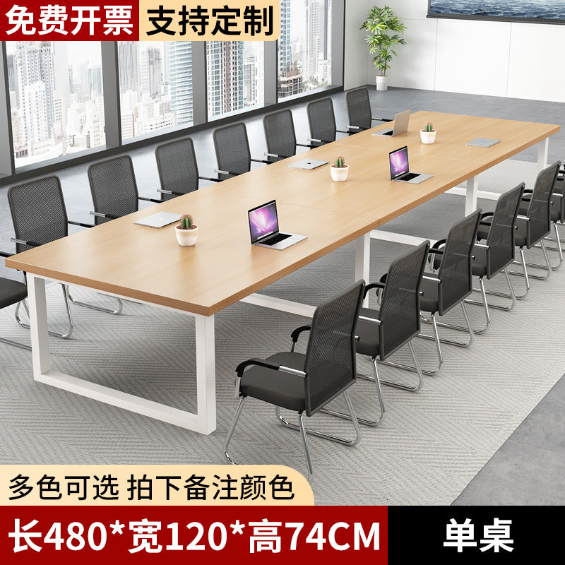 Conference table workstation office negotiation table bench desk office chair combination modern rectangular table business