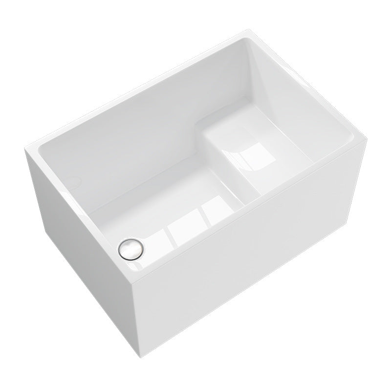 Square with seat popular style household acrylic independent small bathtub, diligently explore new products QT-075A