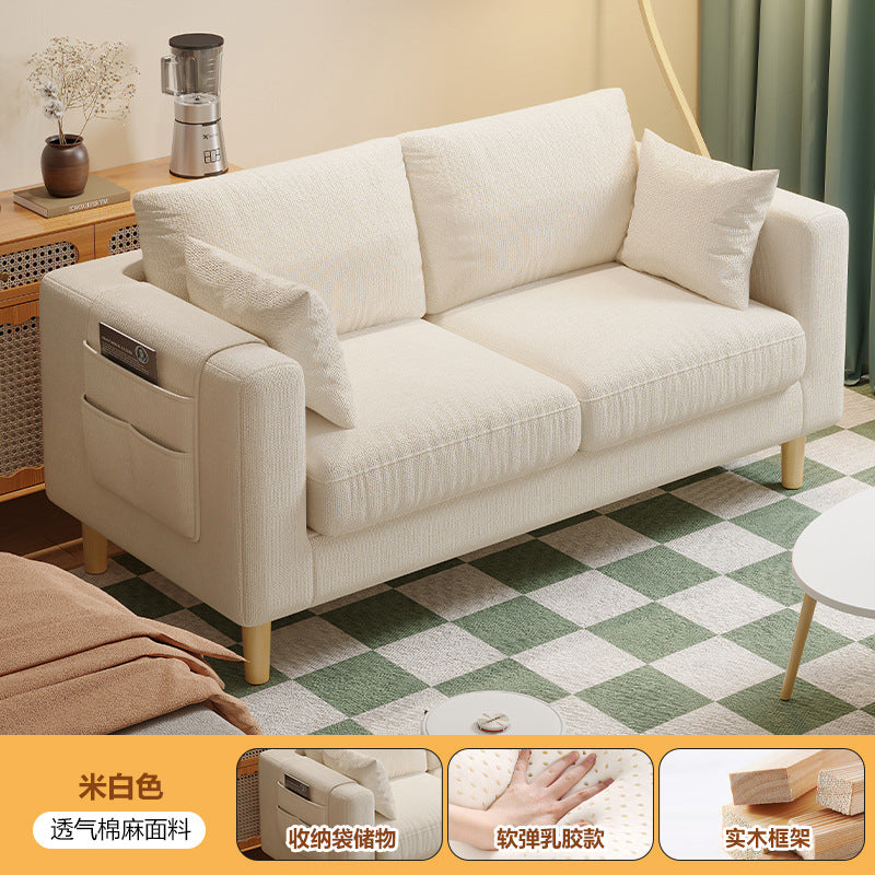 new arrival fabric sofa living room single tofu block casual modern rental room double small apartment sofa chair