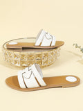 Exportsummer sandals slippers slip-on leather pulp bottom voltage pattern electric embroidery women's shoes