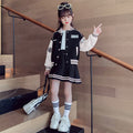 Baseball uniform girlsuitkorean style trendy clothing spring & fall clothing new arrivalchildren'spreppy stylejkpopularpleated skirt