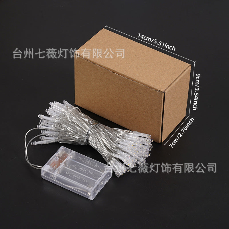 led lanterns waterproof rubber wire flashing lights low-voltage gypsy stars outdoor tree-entangled Christmas decorative lights