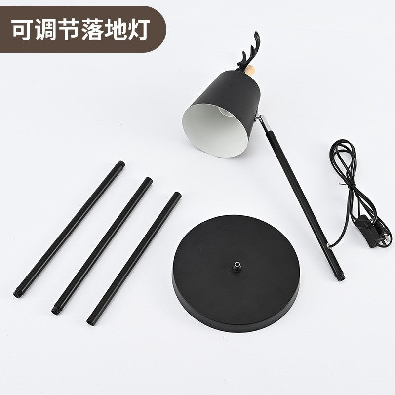 Table lamp ins style bedroom desk bedside table lamp popular douyin warm nordic simple creative stylish antler lamp