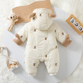 Super cute baby onesie, perfect for fall and winter. this padded, thickened romper is ideal for both baby boys and girls. a cozy, fleece-lined outfit for newborns, perfect for outings