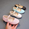 spring/autumn korean style new girls' leather shoes, export order, princess flats, children's velcro performance dance shoes