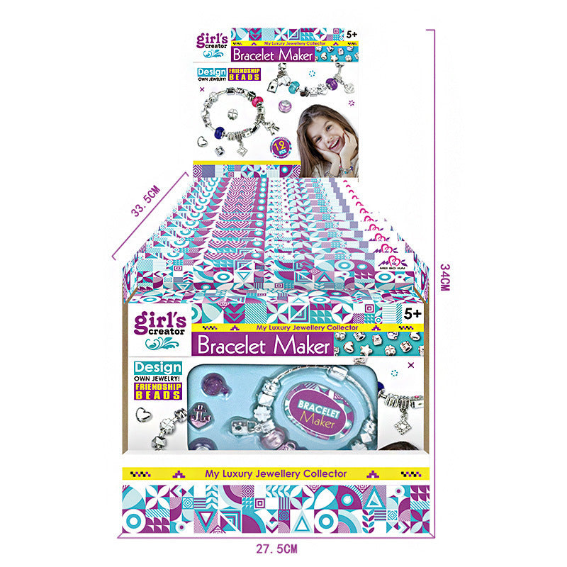 Cross-border export children's handmade beaded toys girl DIY bracelet creative jewelry girl bracelet beaded gift box