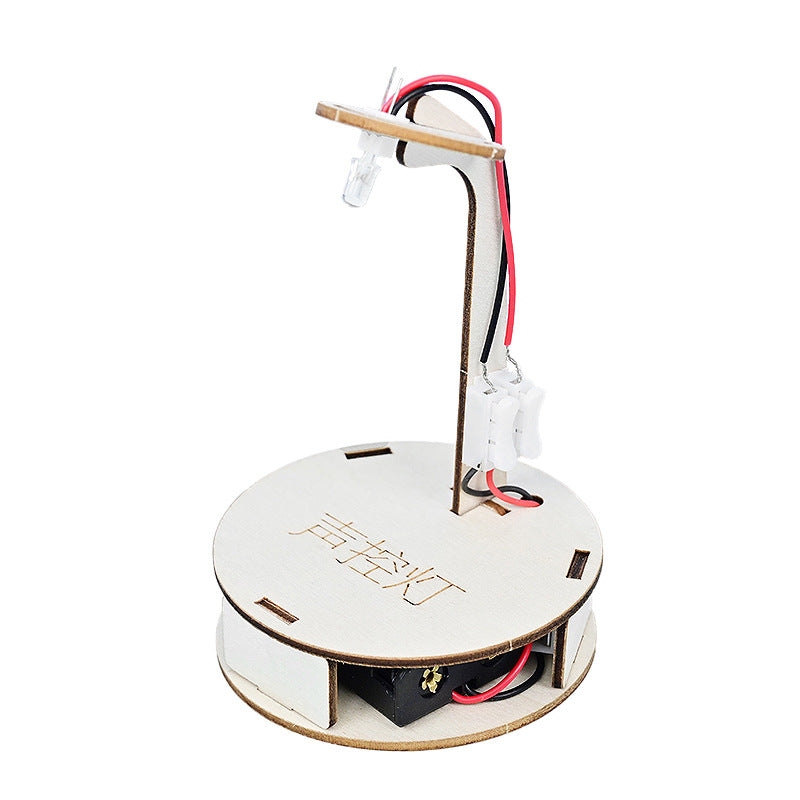 Sound control light, intelligent induction street light, technology small production, student DIY puzzle maker, handmade material science experiment