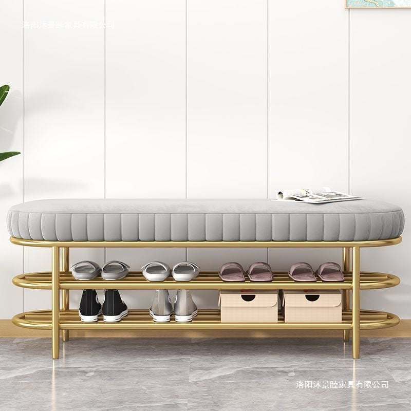 Shoe changing stool door for home soft bag shoe stool shoe cabinet stool all-in-one entrance door popular can sit bench stool