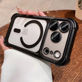 Suitable for iphone17pro mobile phone case high quality frosted four-corner magnetic airbag all-inclusive anti-fall apple 16/15