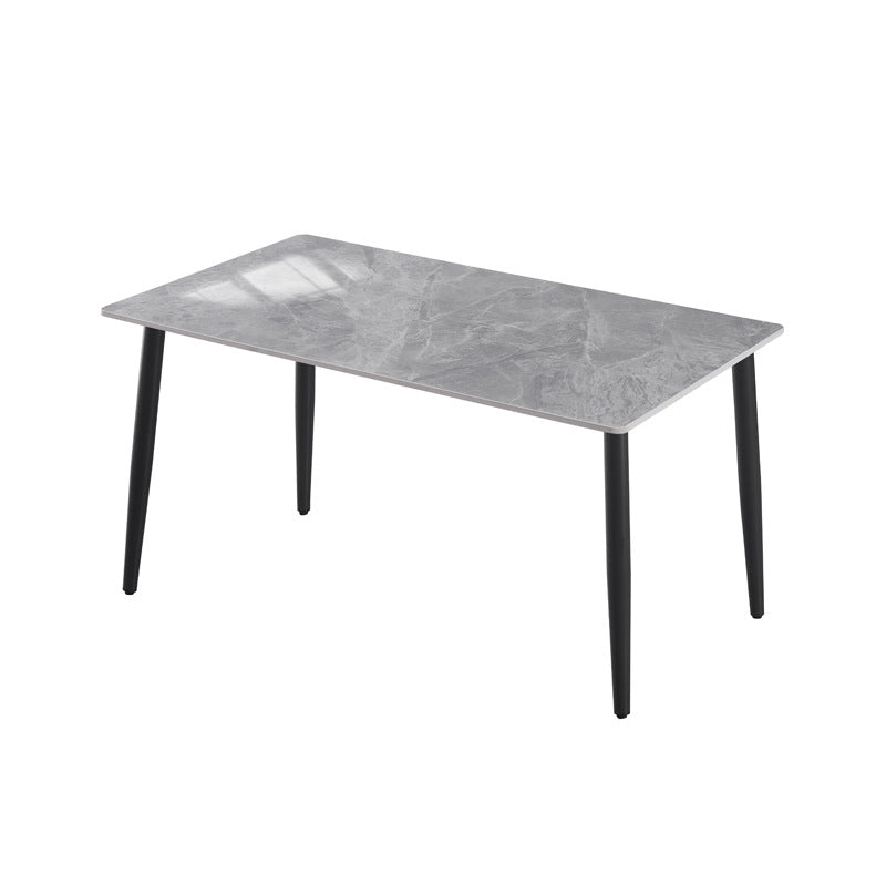 Rock slab dining table combination modern casual italian manufacturer wholesale personalized small apartment rectangular simple table