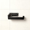 No-drill stainless steel toilet paper holder - damage-free metal toilet roll dispenser for bathroom