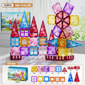 Upgraded thickened strong magnetic 51-piece [elf's home] diamond-cut colored window clings