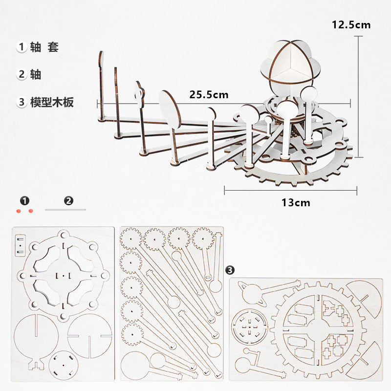 Science and technology small production homemade solar system eight planets handmade DIY primary school students science experiment teaching aids material package