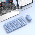 Xinmeng rf702 wireless bluetooth keyboard and mouse combo - rechargeable punk round keycap keyboard for tablets and laptops