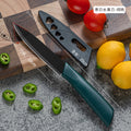 Kitchen knife fruit knife combination dormitory kitchen knife kitchen for home sharp meat cutting stainless steel spray paint meat slicing knife