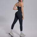 New arrival: solid color reversible jacquard compression yoga set - workout, running, and fitness two-piece outfit