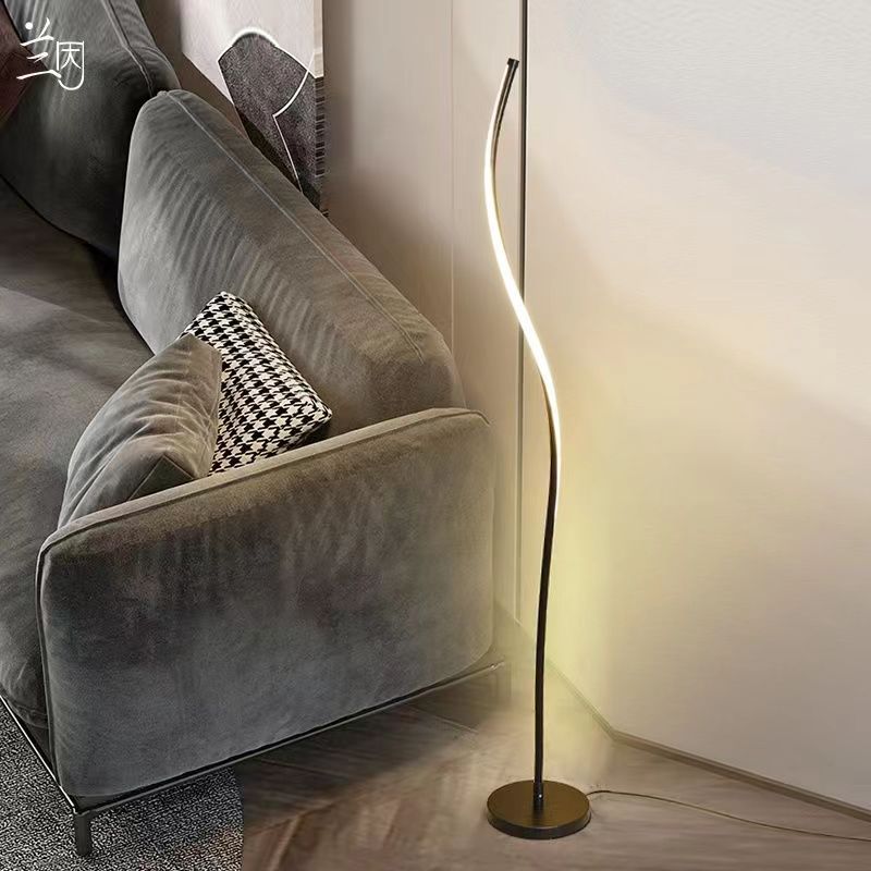 Nordic design insnormcore floor lamp bedroom living room bedside table lamp casualpopular atmosphere vertical floor lamp