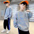 Boys' fall sweatshirt  new collection: stylish and trendy long-sleeve t-shirt for older boys - perfect for spring and autumn
