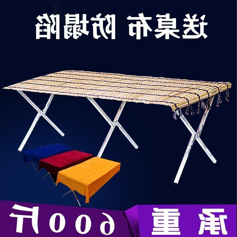 Setting up a stall, folding stall, foldable stall, shelf, shelf, folding stall, shelf, night market, bamboo mat, shelf, thickeneding