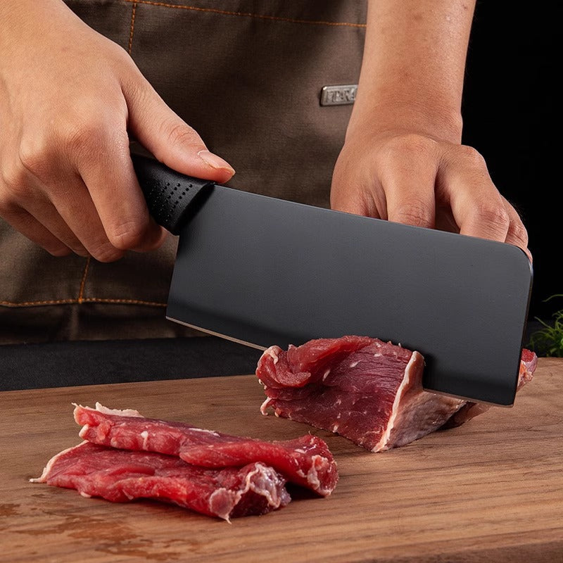 Kitchen knife fruit knife combination dormitory kitchen knife kitchen for home sharp meat cutting stainless steel spray paint meat slicing knife