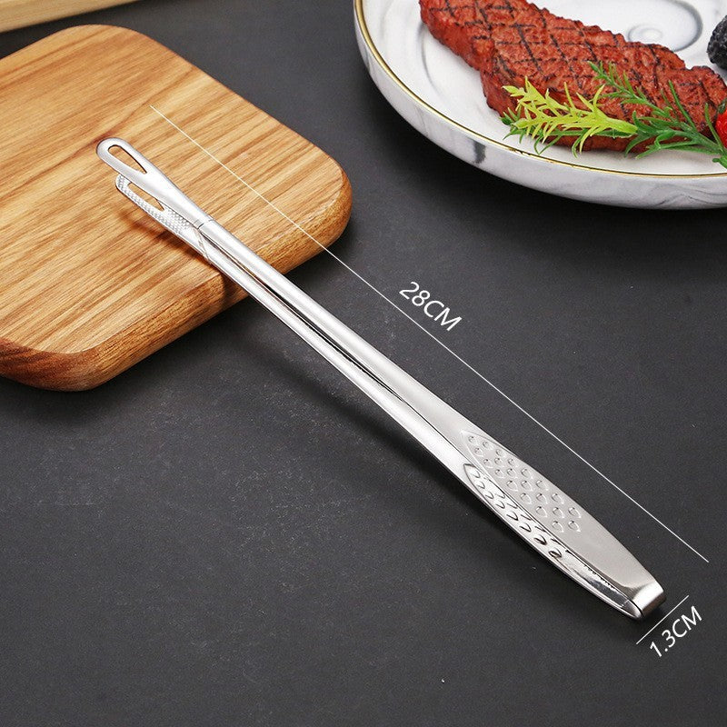 304 stainless steel multi-purpose heavy-duty tongs - kitchen, buffet, home use - perfect for steak, bread, stir-fries, grilled meat, and food serving