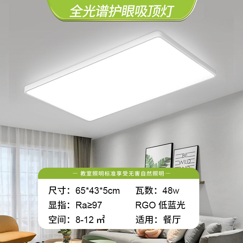 Ultra-thin led ceiling light round bedroom living room light simple modern rectangular Nordic dining room balcony aisle light