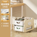 Mobile under-desk bookshelf organizer - portable trolley for students, home, dorm, and desktop storage
