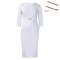D3312  foreign trade women's new fashion ol slim-fit elegant bodycon african dress