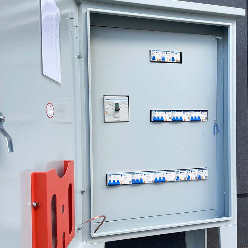 Construction site three-level box outdoor rainproof and waterproof industrial socket box electrical construction stainless steel distribution box complete set