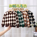 Kids' fleece-lined thickened sweatshirt - autumn/winter warm top for boys and girls - baby long-sleeve t-shirt - wholesale children's clothing