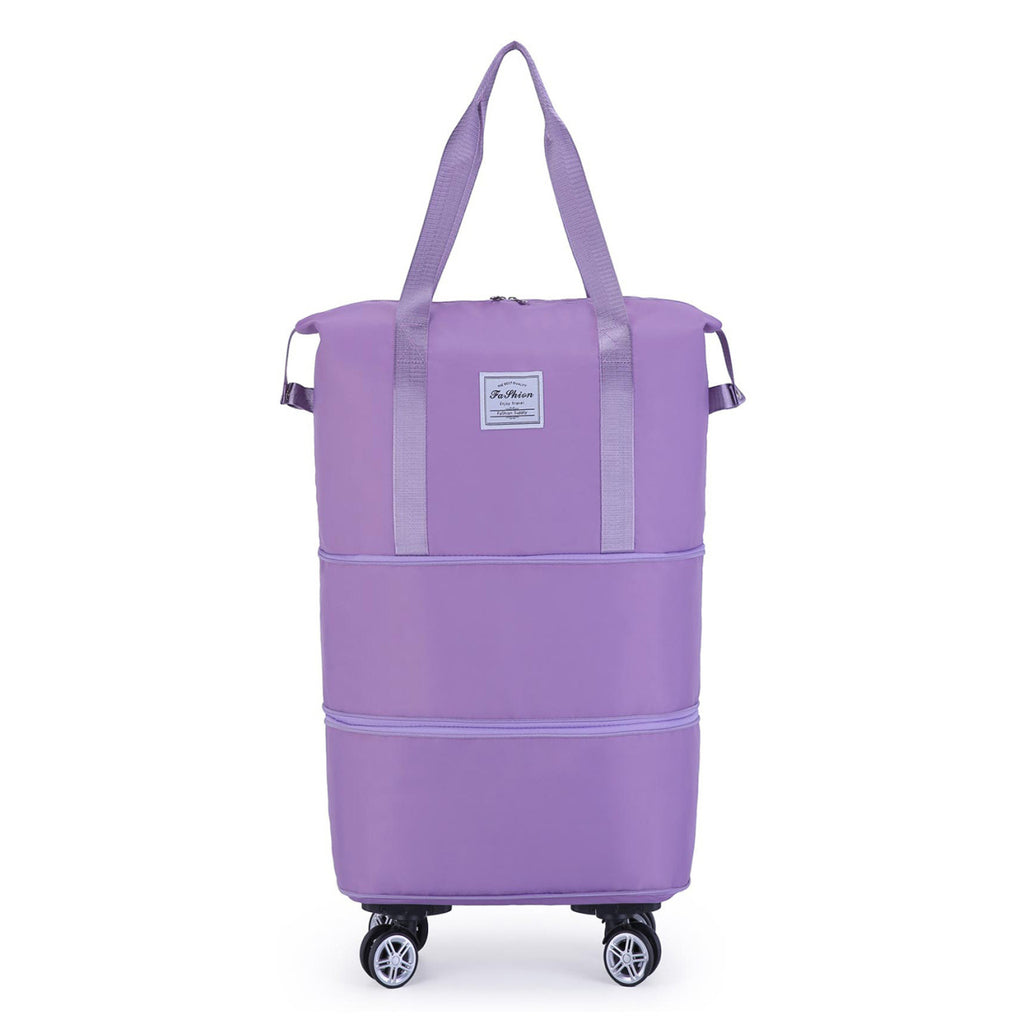 Newly upgraded silent universal wheel bag multi-function large capacity removable pulley travel dry and wet separation boarding bag