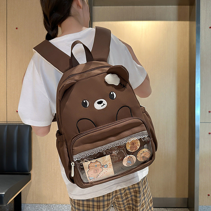 New arrivalkids small school bag for boys and girls cute lace pain bag backpack kindergarten baby snack backpack cross-border