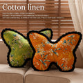 French-style thickened butterfly throw pillow - premium chair cushion, home sofa bed headrest, tatami floor mat