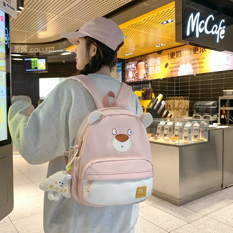 New cute middle and high school students backpack trendy casual large capacity fashion backpack Valentine's Day birthday gift