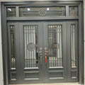 Zinc alloy glass panel door - stylish, bright, ideal for villas, country homes, and self-built houses - unbeatable value!