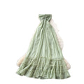 Vacation style haltersense of designdressfemalesummerpinkhigh waista-line long skirtatmosphereelegant skirt