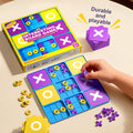 kids educational tic-tac-toe game xo tic-tac-toe board game early education interactive toy nine-square grid desktop board game