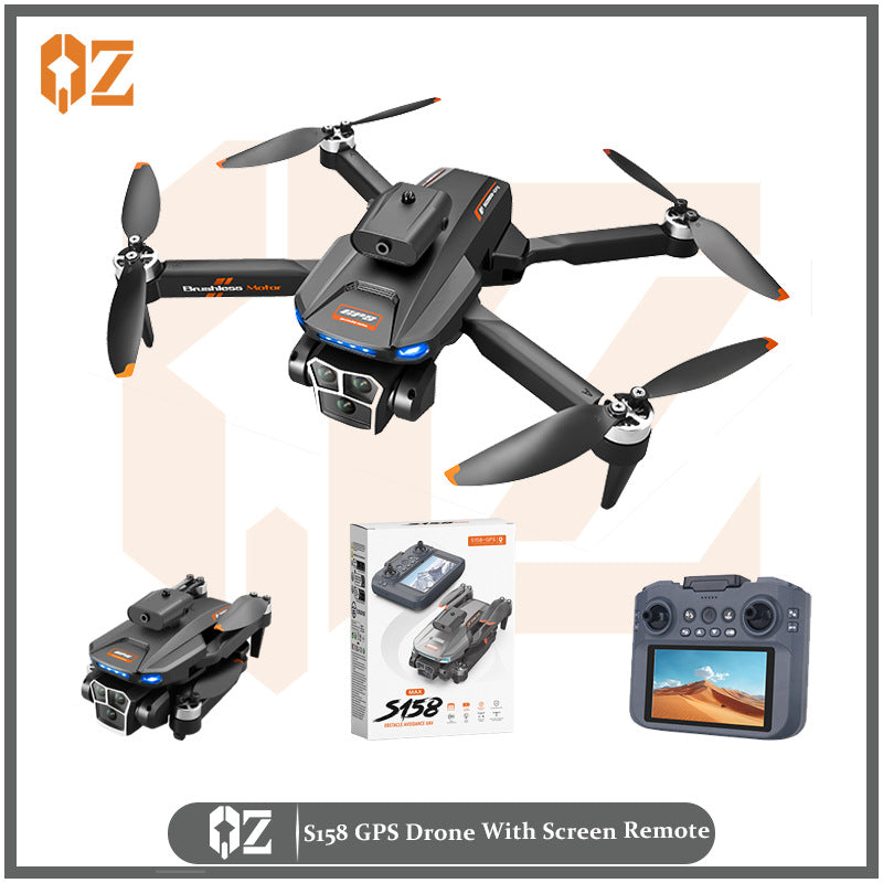 S158 drone: gps return-to-home, large screen remote control, hd aerial photography, obstacle avoidance, long-endurance remote control aircraft